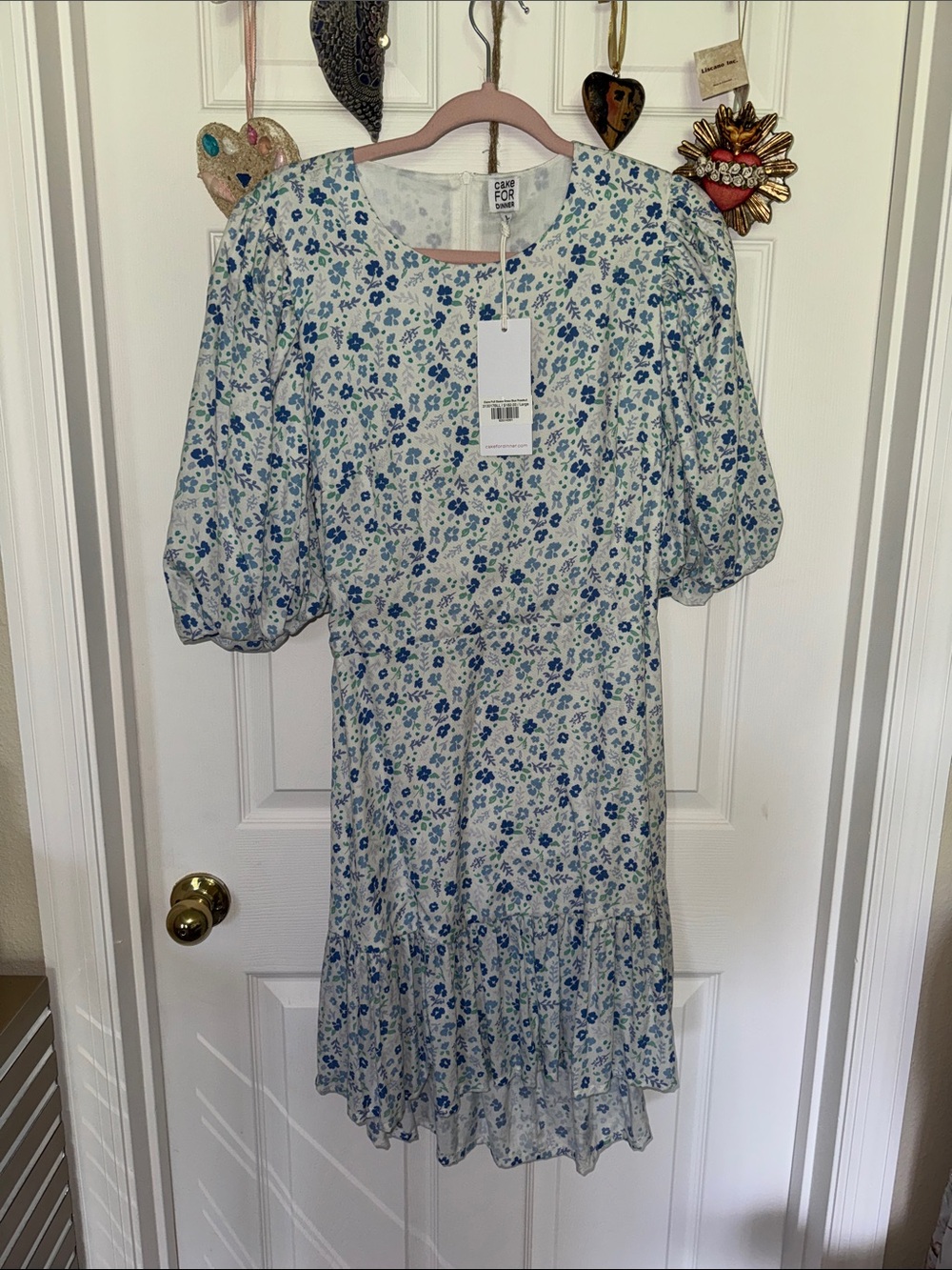 A New Day Blue Floral Midi Dress